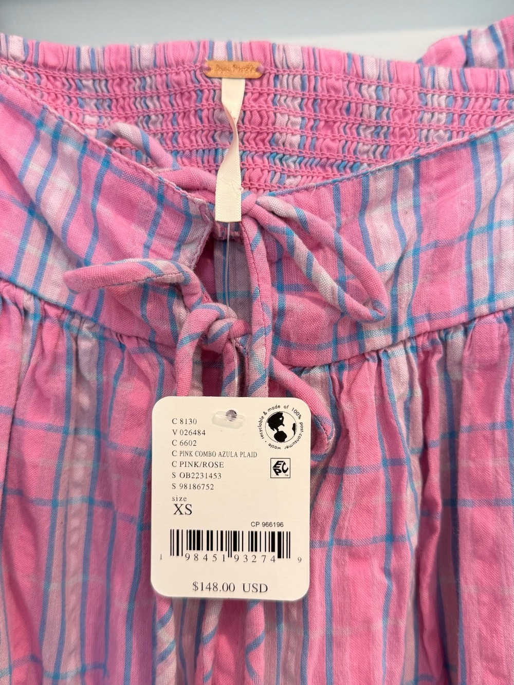 Free People Pink Striped Smocked Set - Picture 7 of 10
